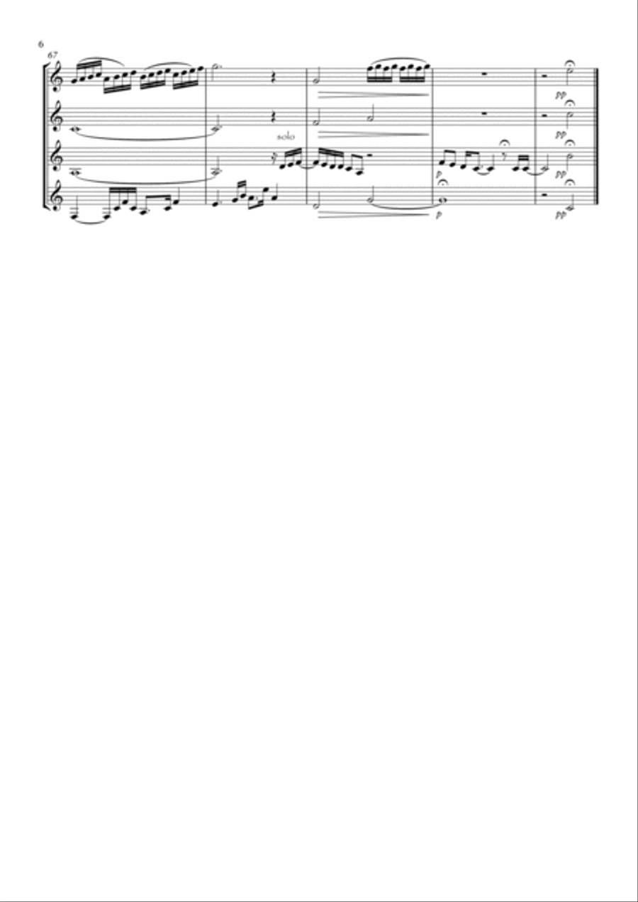 Get Here Get Here Clarinet Quartet scores gallery preview page 6