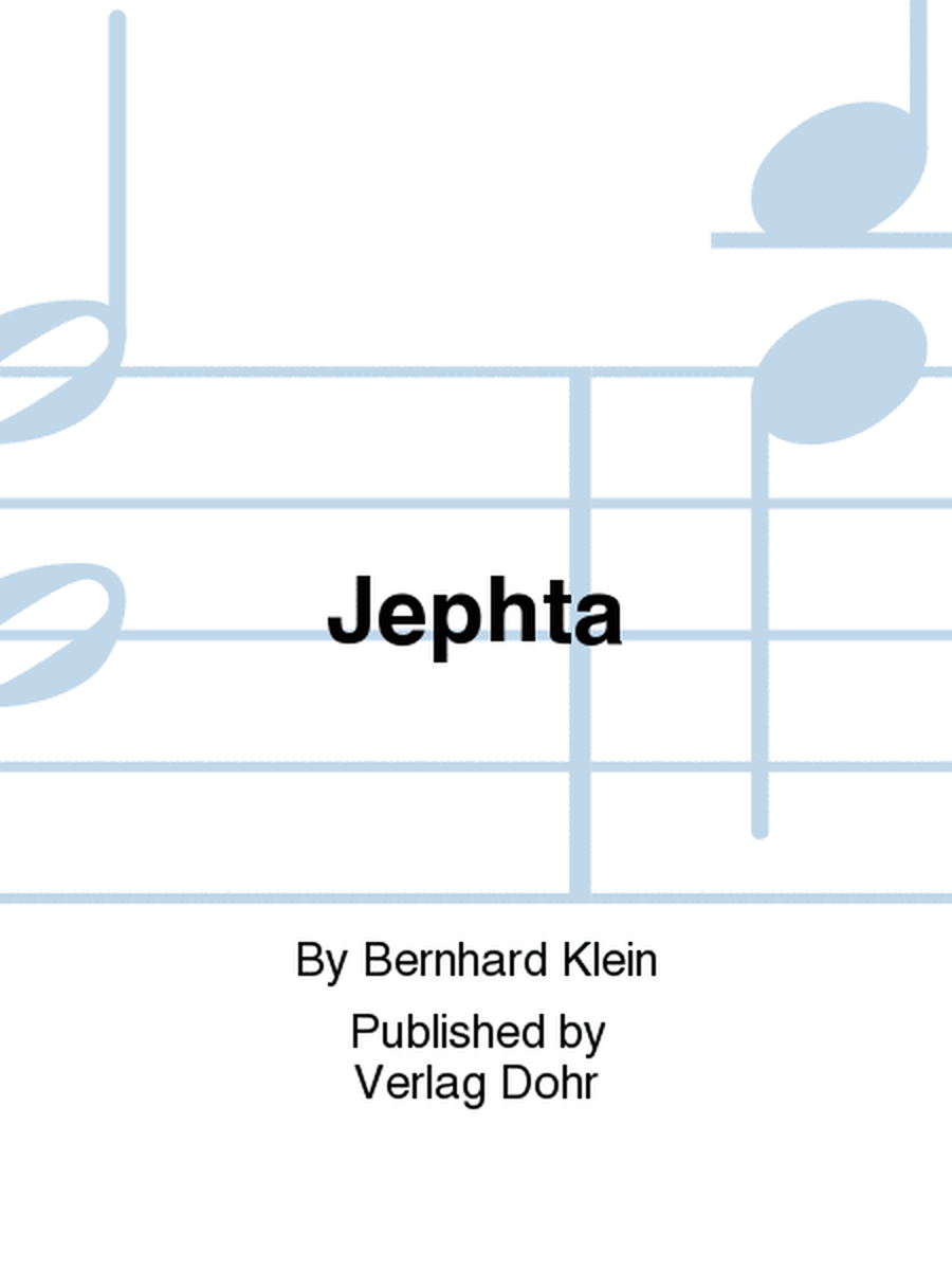 Jephta -Kritischer Bericht und Errata-Liste zur Edition von Karla Schröter, erstellt von Wiebke Schumann-