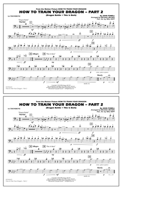 Book cover for How To Train Your Dragon Part 2 - 1st Trombone