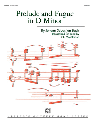 Book cover for Prelude and Fugue in D minor