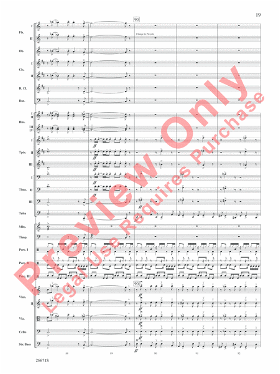 The Story of Mumble Happy Feet Full Orchestra scores gallery preview page 20
