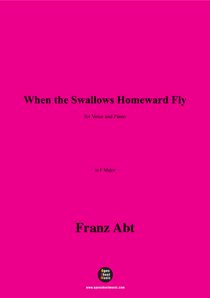 Franz Abt-When the Swallows Homeward Fly,in F Major