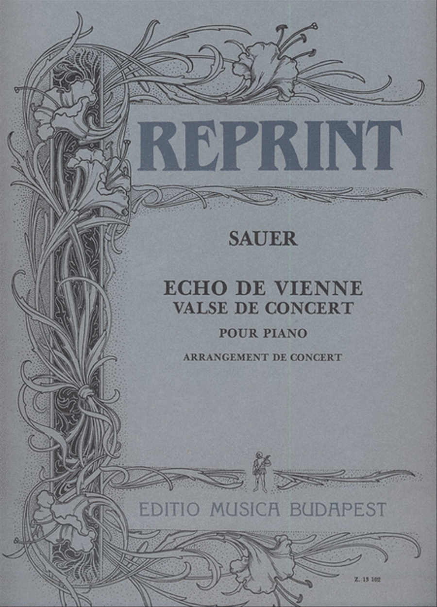 Echo de Vienne. Valse de concert (Version für Ko