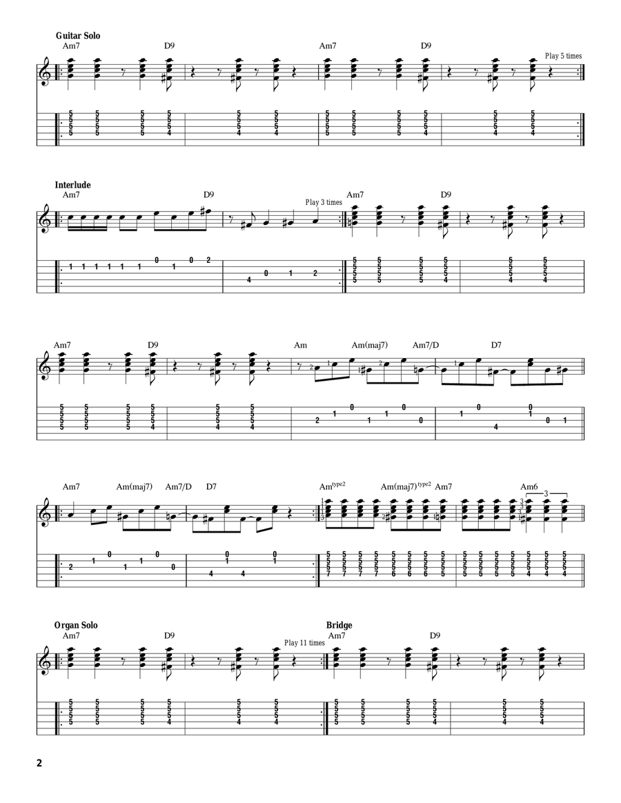 Oye Como Va Acoustic Guitar scores gallery preview page 2