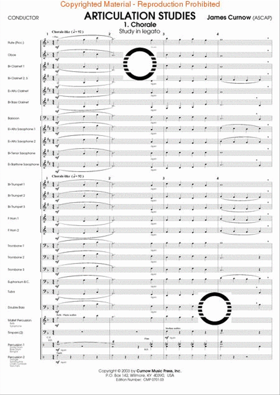 Articulation Studies Concert Band scores gallery preview page 2