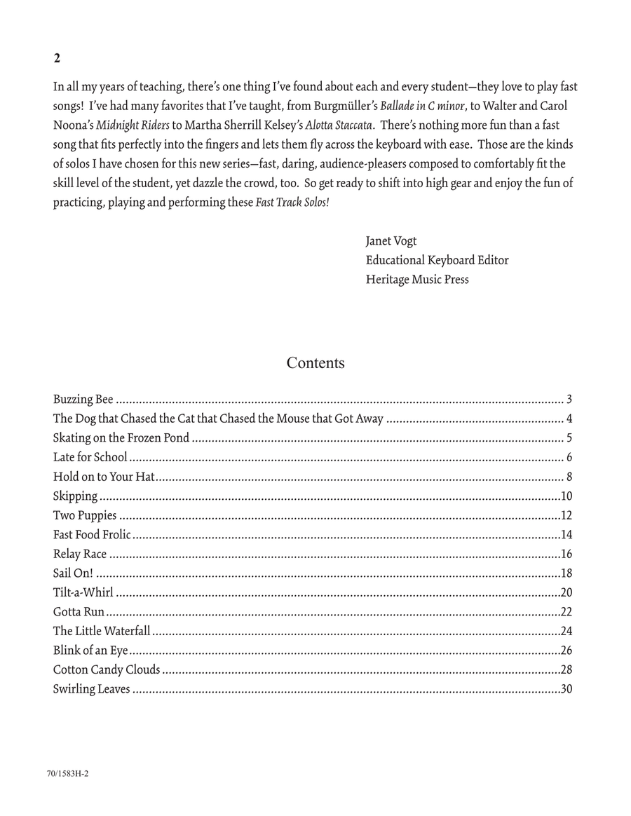 Fast Track Solos - Book 1, Easy (Digital Download) Piano scores gallery preview page 2
