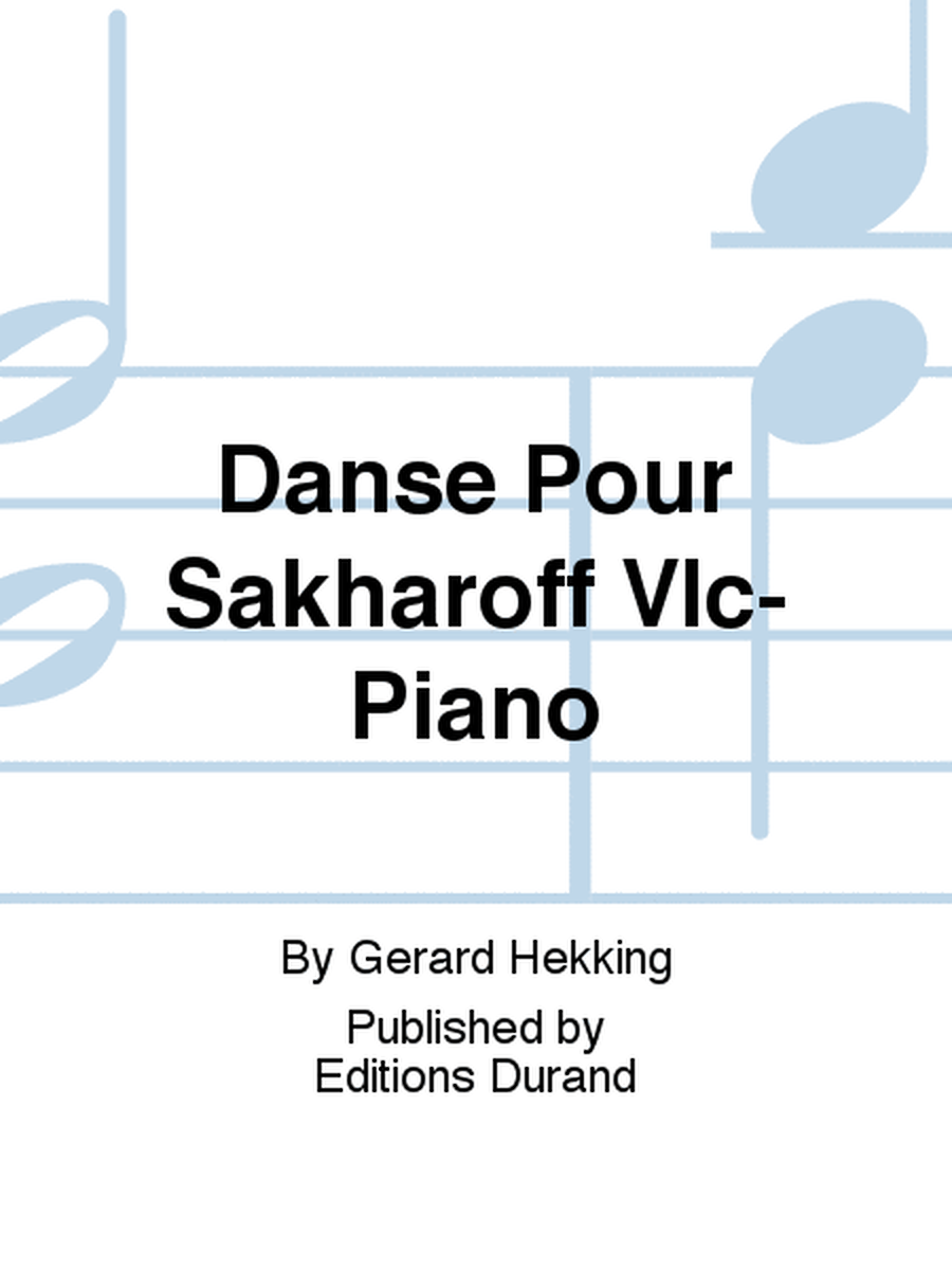 Danse Pour Sakharoff Vlc-Piano