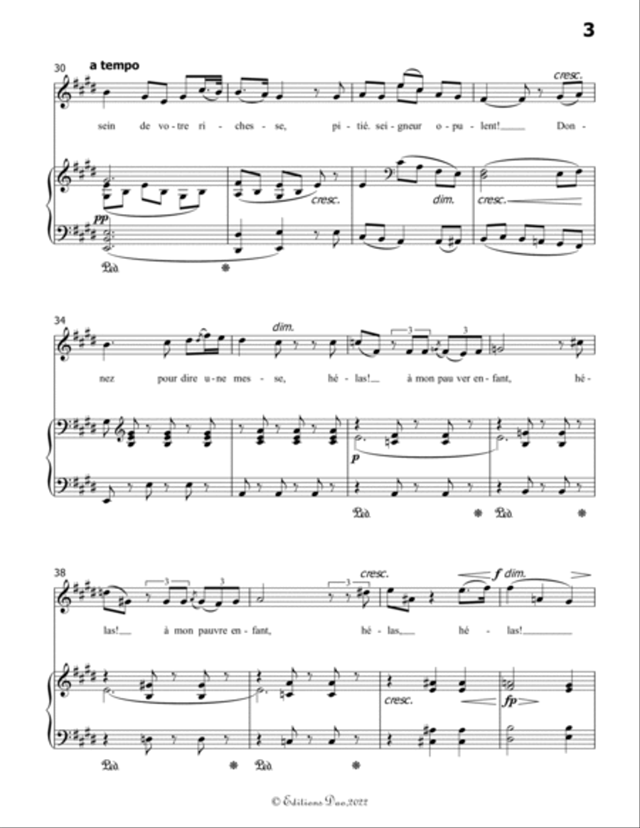 Donnez, donnes, by Meyerbeer, in e minor Voice scores gallery preview page 5