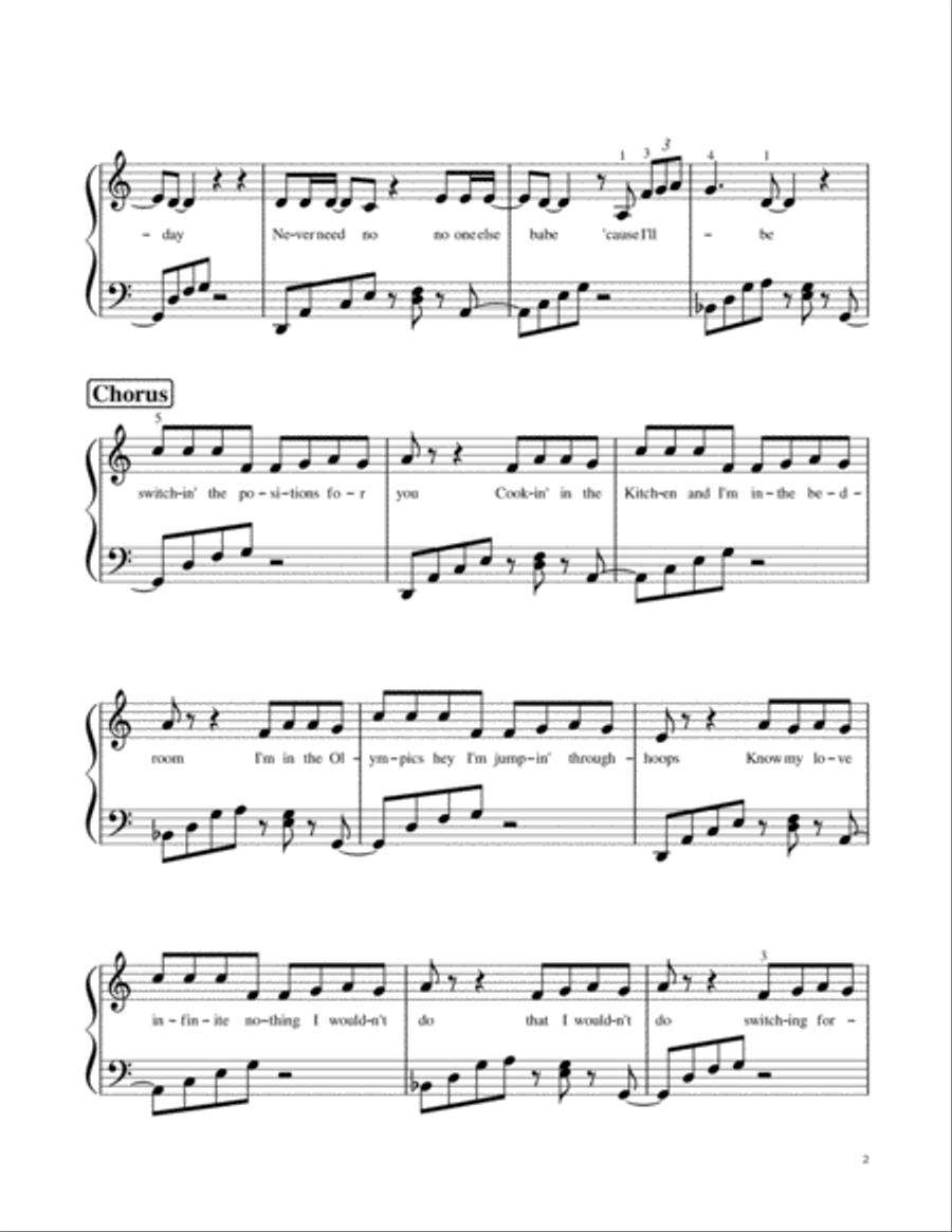 Positions Piano Solo scores gallery preview page 2