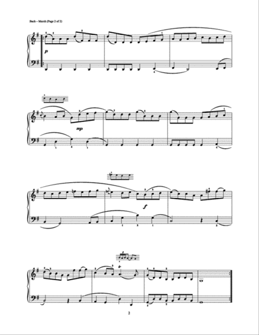 March Piano Solo scores gallery preview page 2