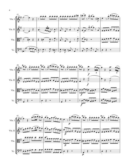 Eine Kleine (1st movement) for String quartet 