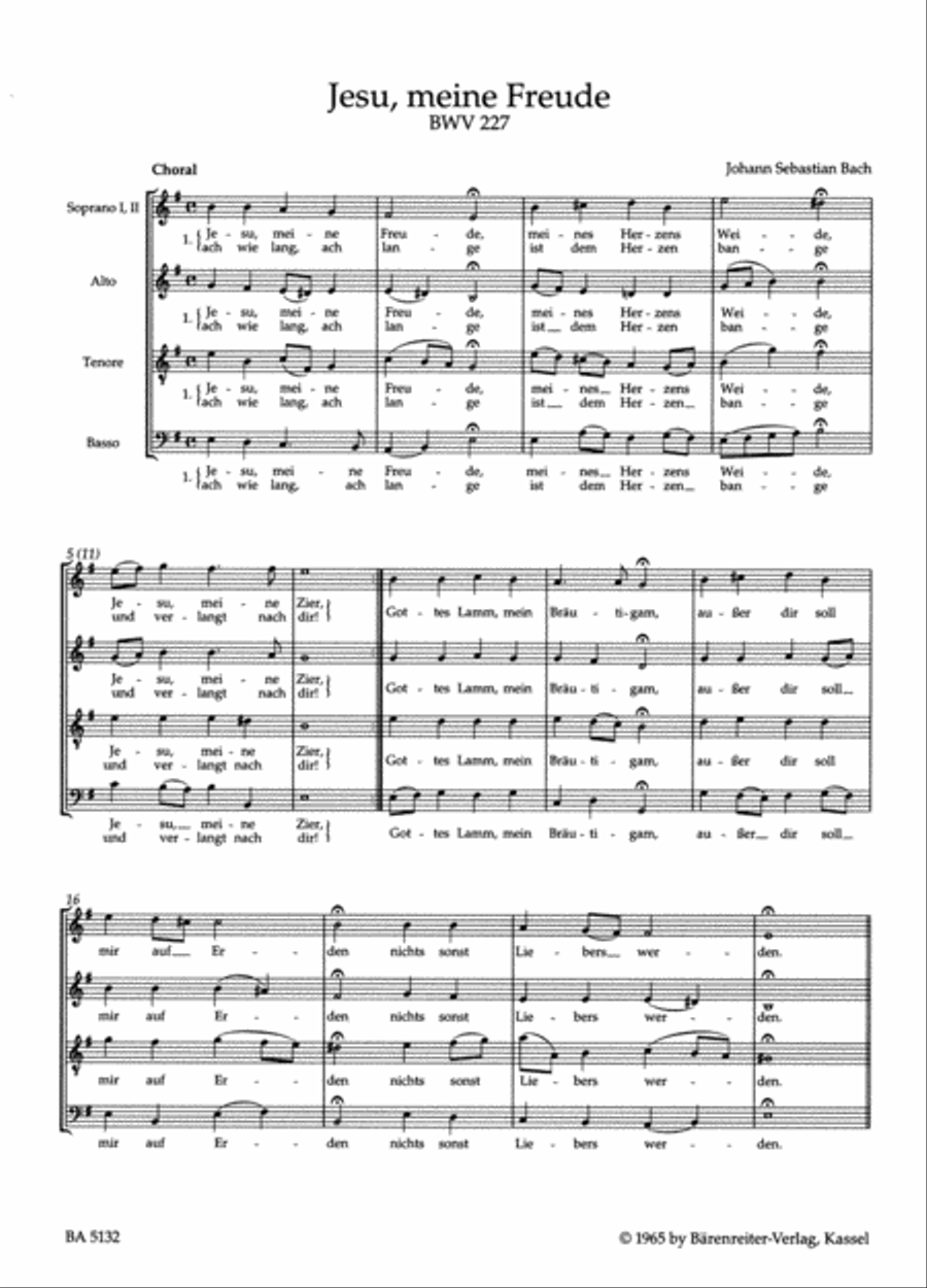 Jesu, meine Freude, BWV 227 SSATB scores gallery preview page 2
