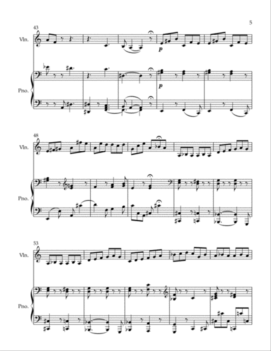 La capricieuse Violin Solo scores gallery preview page 5