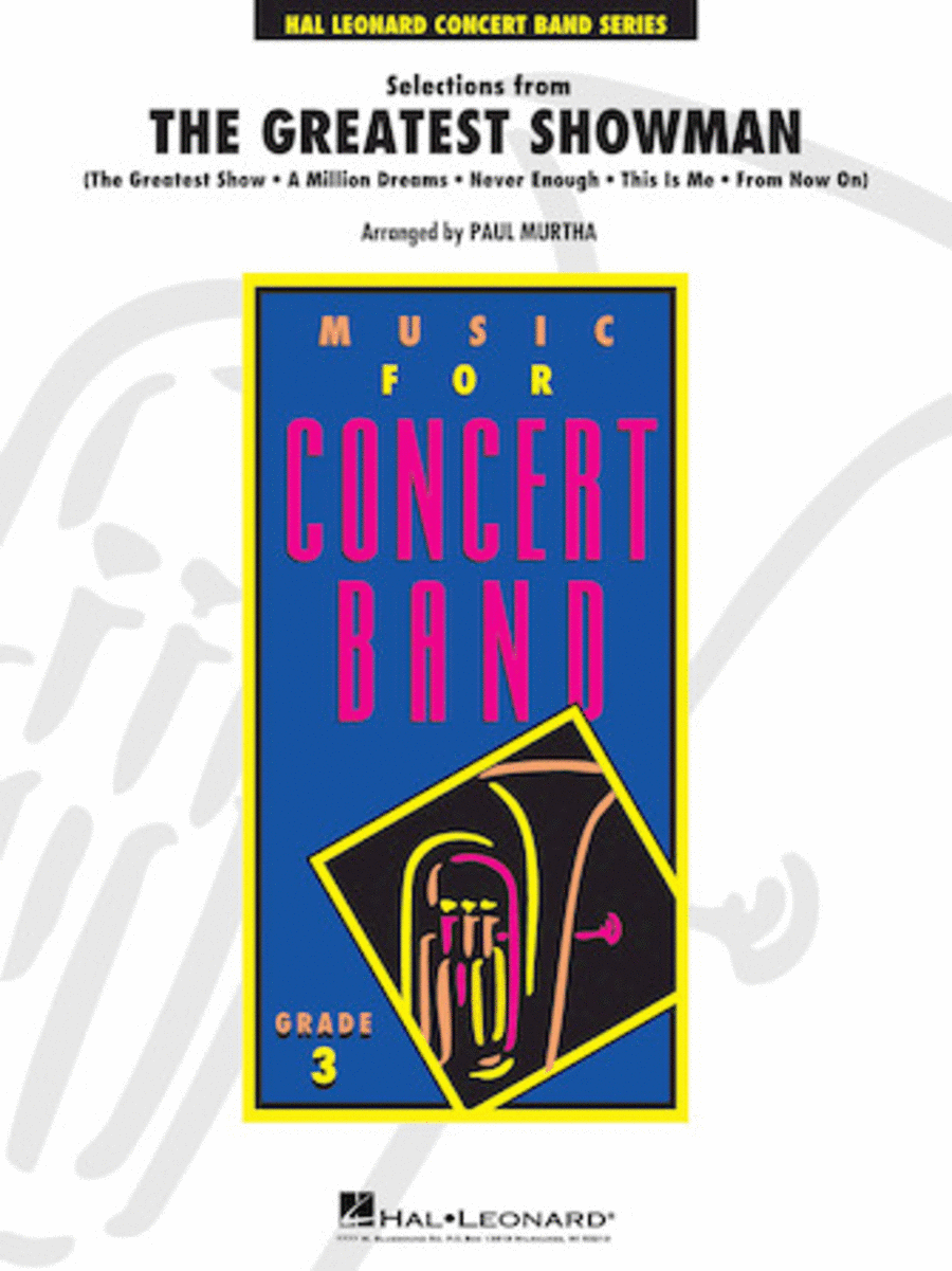 Selections from The Greatest Showman Concert Band scores gallery preview page 1