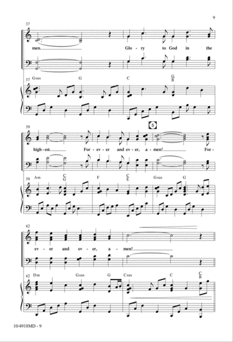 Child of the Promise 4-Part scores gallery preview page 8