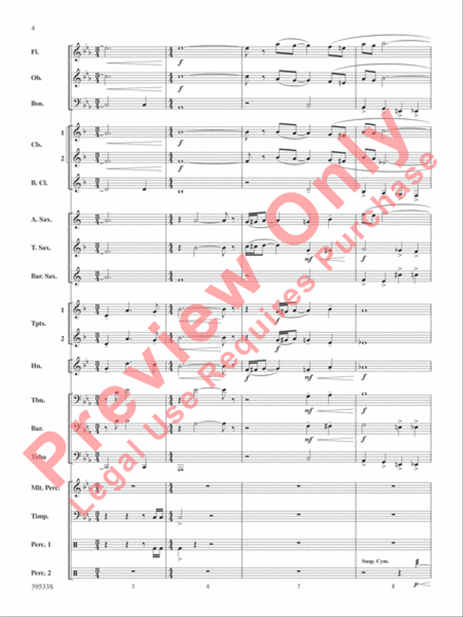 Dark Shadows (from the Original Motion Picture Soundtrack) Concert Band scores gallery preview page 5