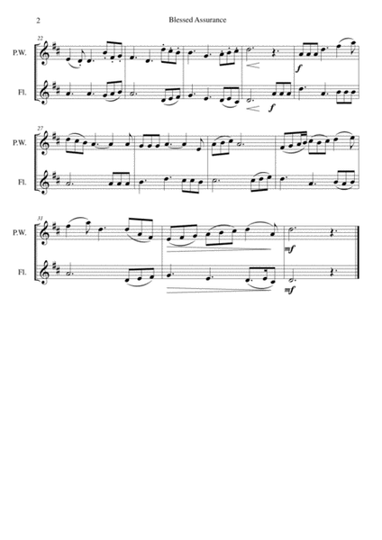 6 simple duets based on hymns, for penny whistle (or piccolo) and flute image number null