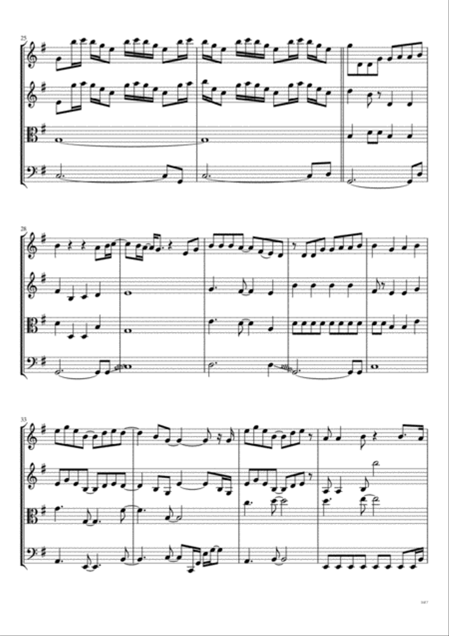 I Go Crazy String Quartet scores gallery preview page 4
