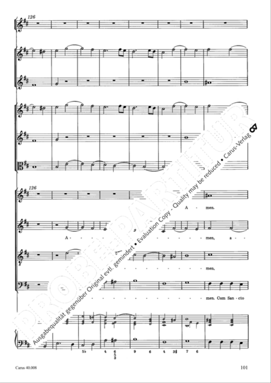 Introduzione e Gloria 4-Part scores gallery preview page 102