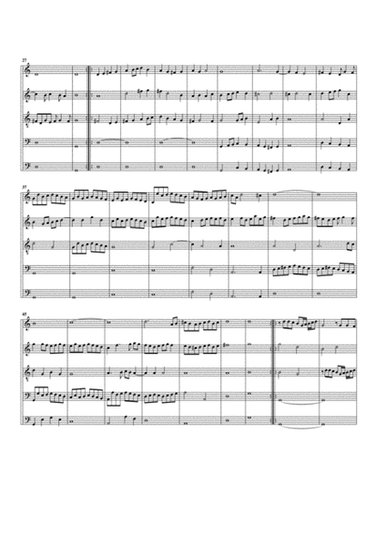 Paduan no.1 SSWV 39 (arrangement for 5 recorders)