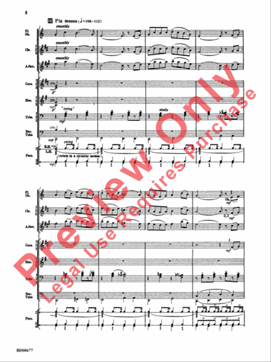 Brookshire Suite Concert Band scores gallery preview page 9