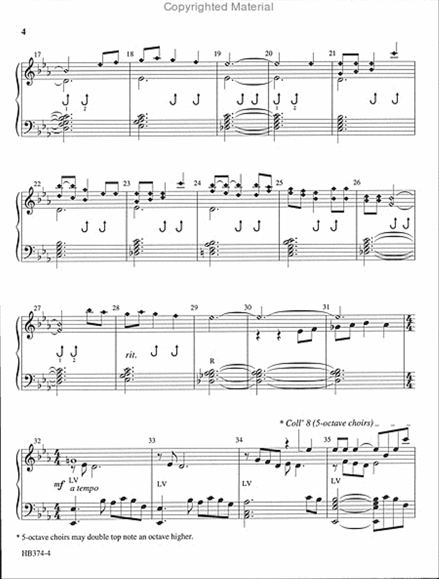 The Holly and the Ivy - Sanders 4-Octaves scores gallery preview page 3