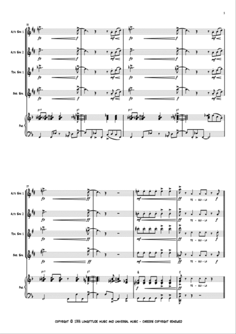 Tequila Small Ensemble scores gallery preview page 5