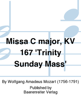 Book cover for Missa C major, KV 167 'Trinity Sunday Mass'