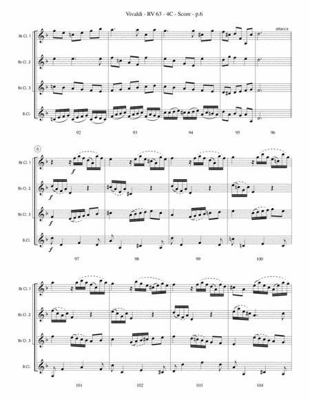 Sonata in d minor RV63 "La Folia" (Clarinet Quartet) image number null