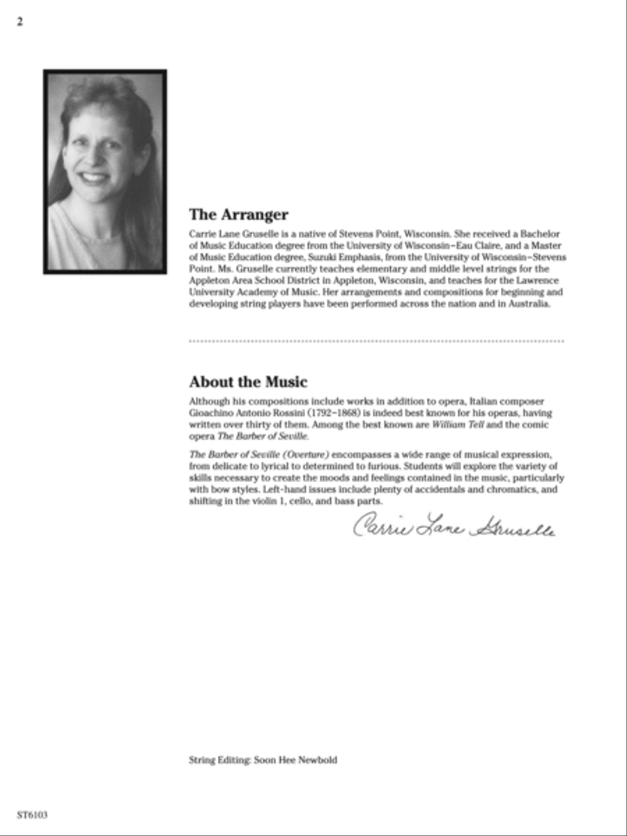 The Barber of Seville (Overture): Score String Orchestra scores gallery preview page 2