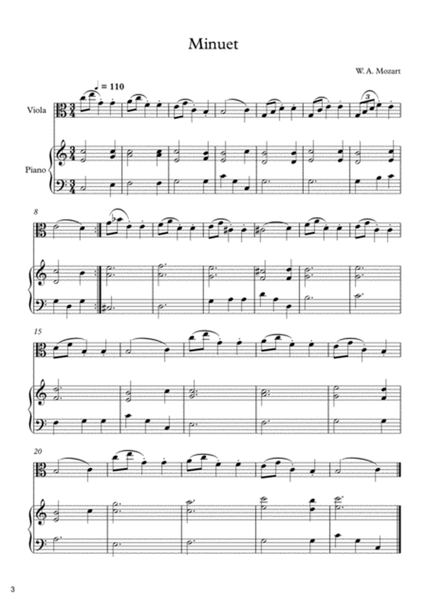 10 Easy Classical Pieces For Viola & Piano Vol. 5