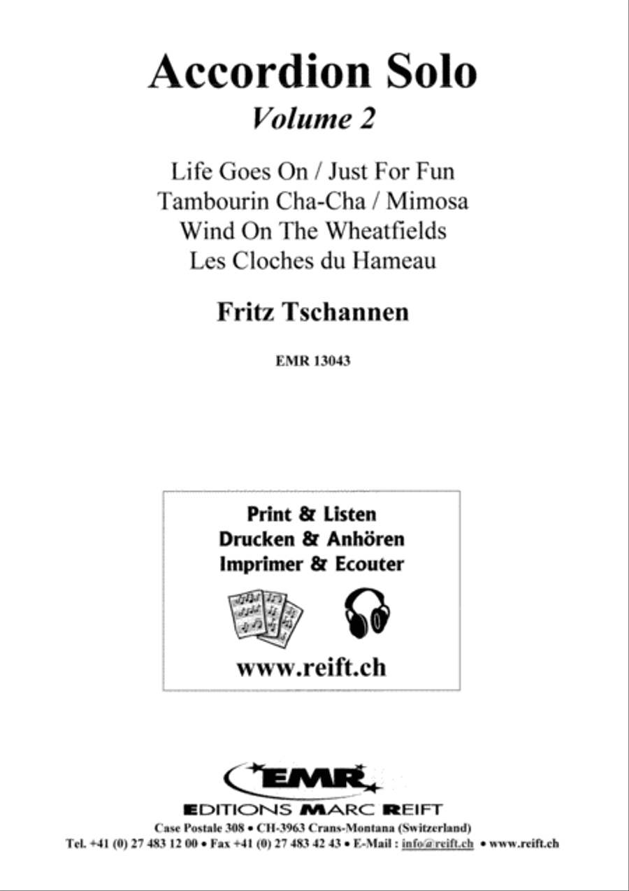 Accordion Solo Volume 2 Accordion scores gallery preview page 2