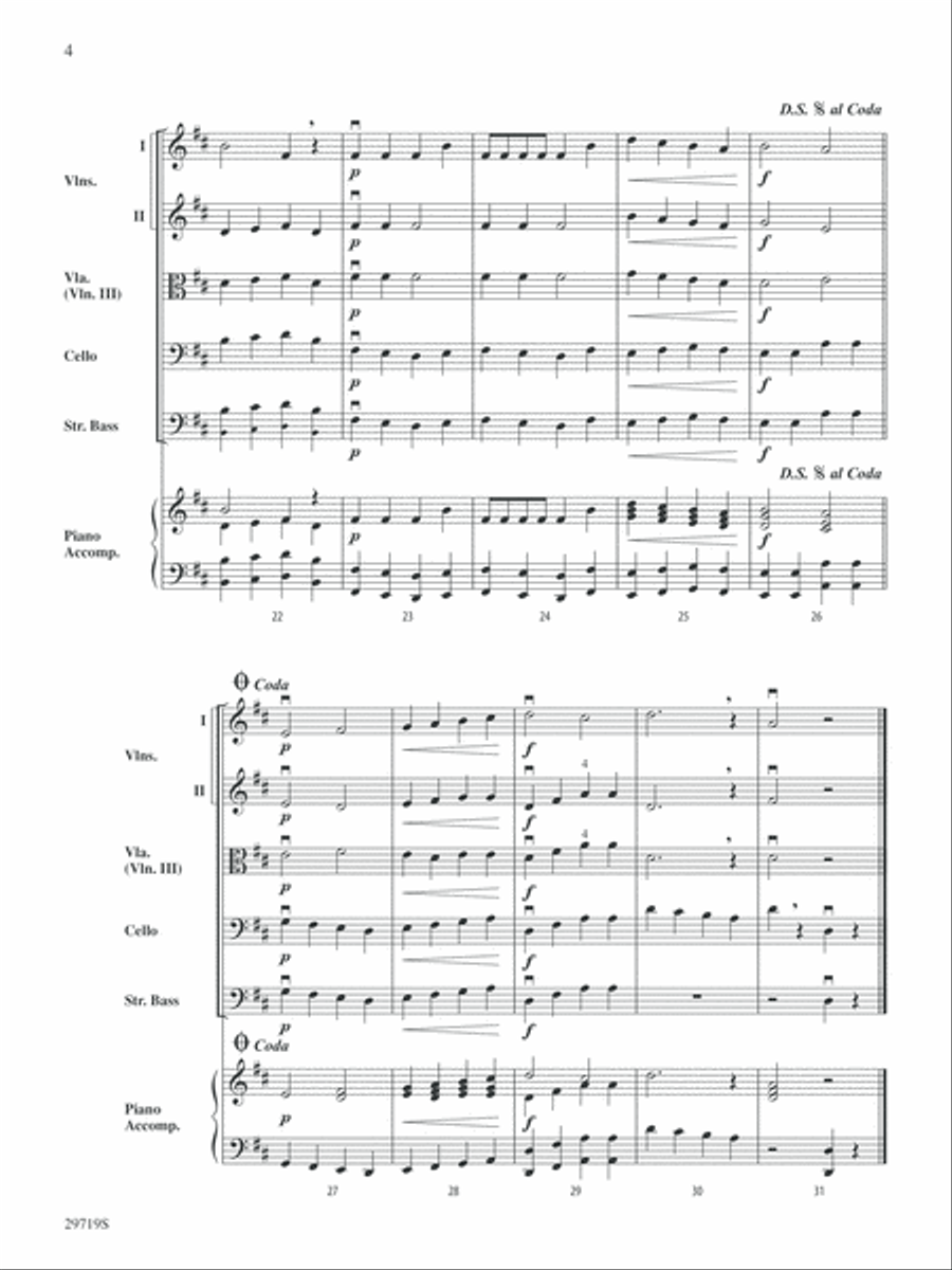 Miniature Symphony: Score String Orchestra scores gallery preview page 4