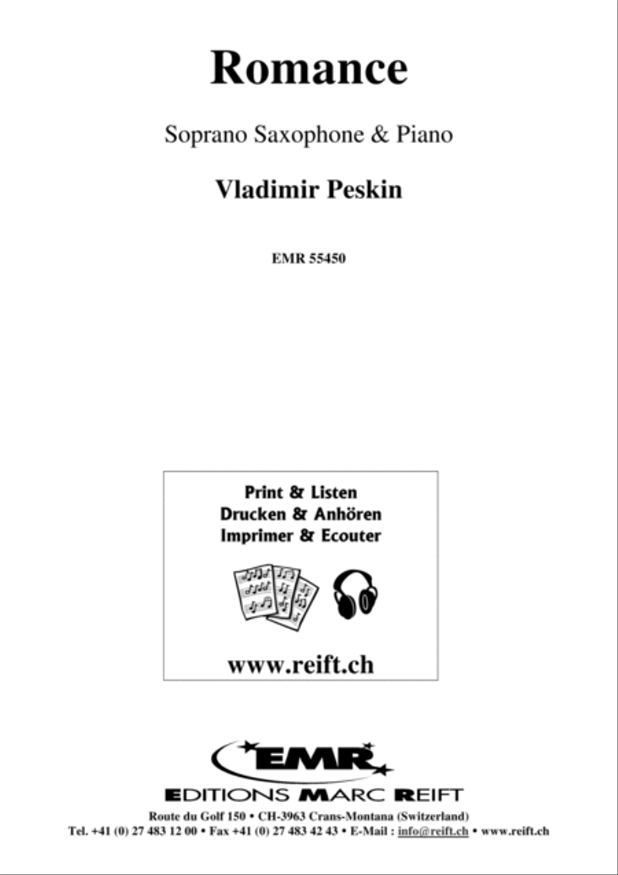 Romance Soprano Saxophone scores gallery preview page 2