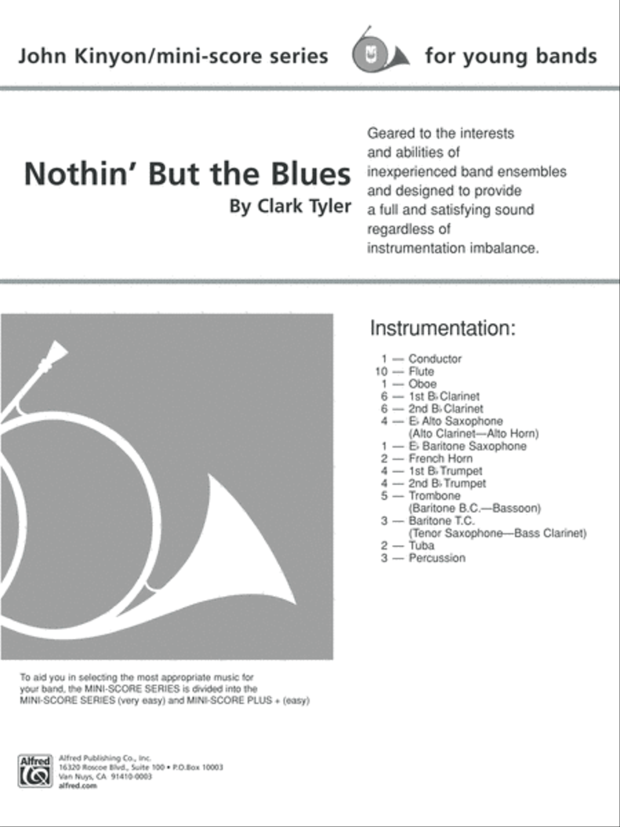 Nothin' but the Blues: Score Concert Band scores gallery preview page 1