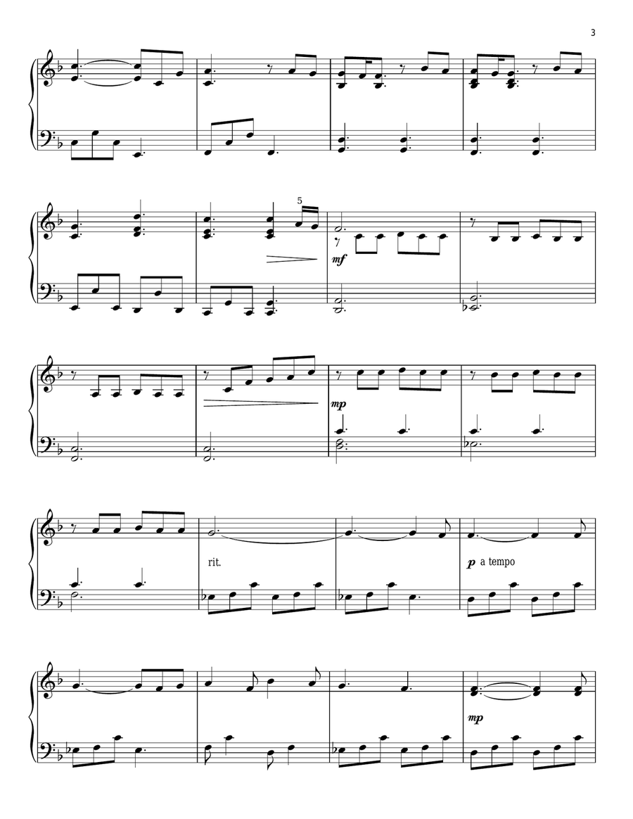 Beautiful Savior (All My Days) Piano Solo scores gallery preview page 3