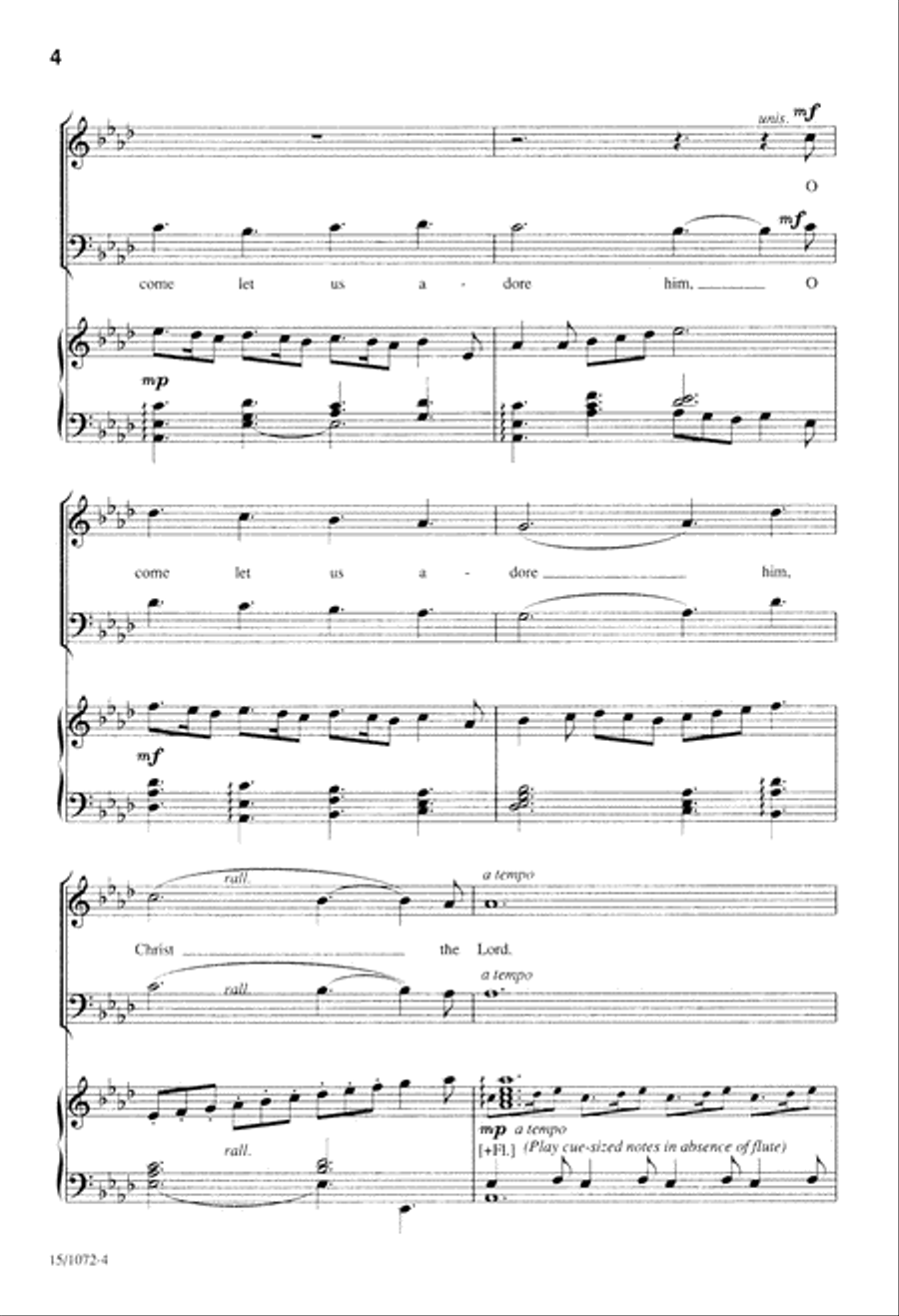 Gesu Bambino 4-Part scores gallery preview page 4