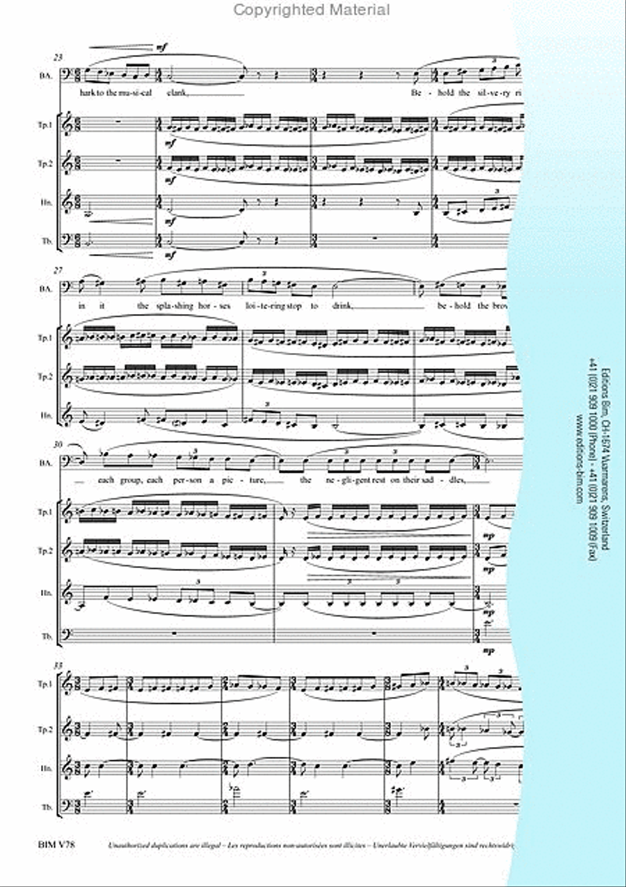 Songs of War and Loss Brass Quintet scores gallery preview page 11