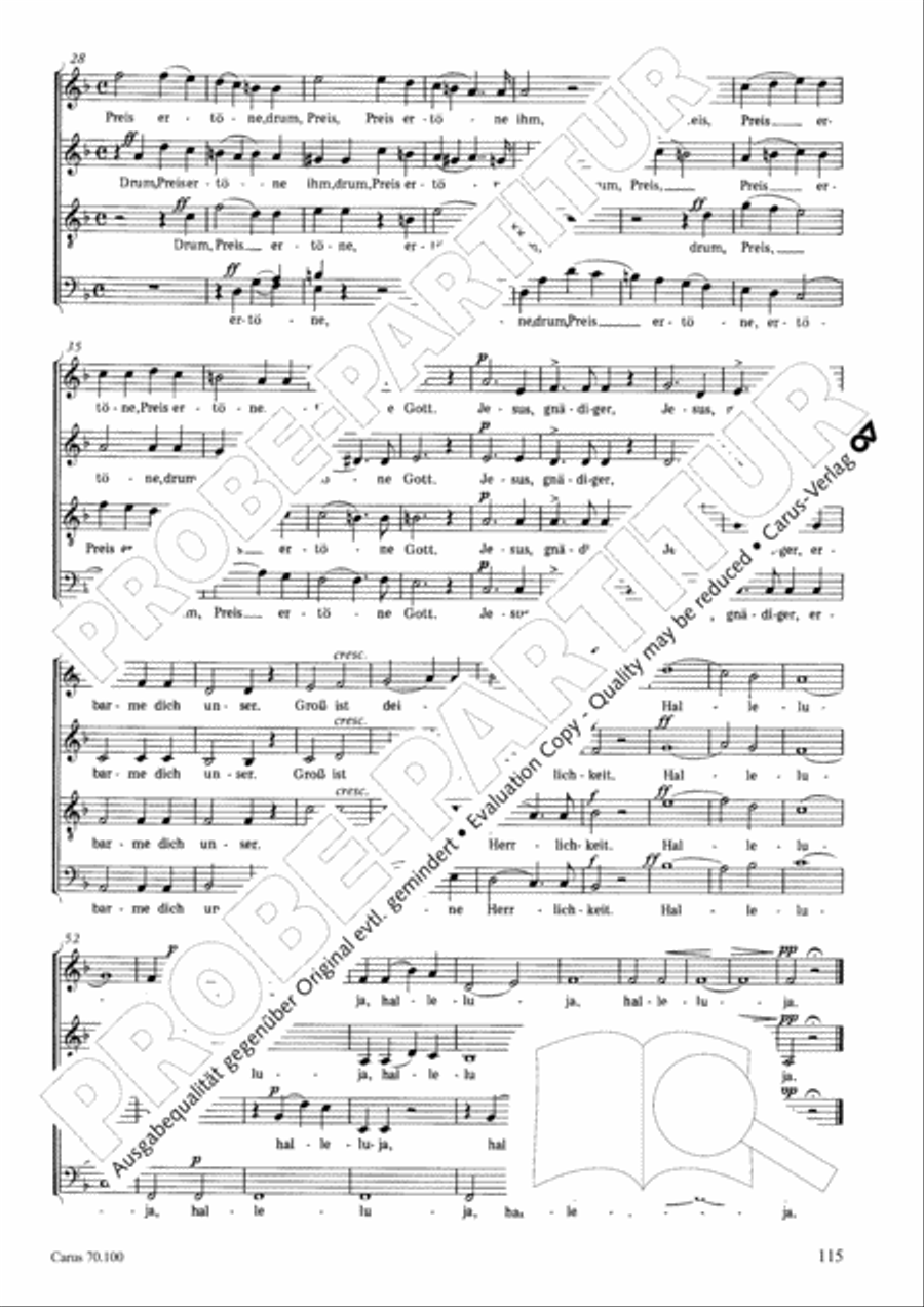 Geistliches Chorbuch der Romantik Choir scores gallery preview page 116