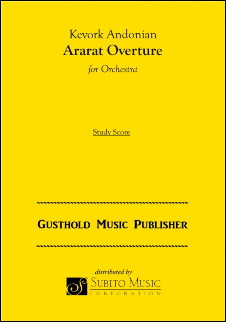 Ararat Overture Ararat Overture Full Orchestra scores gallery preview page 1