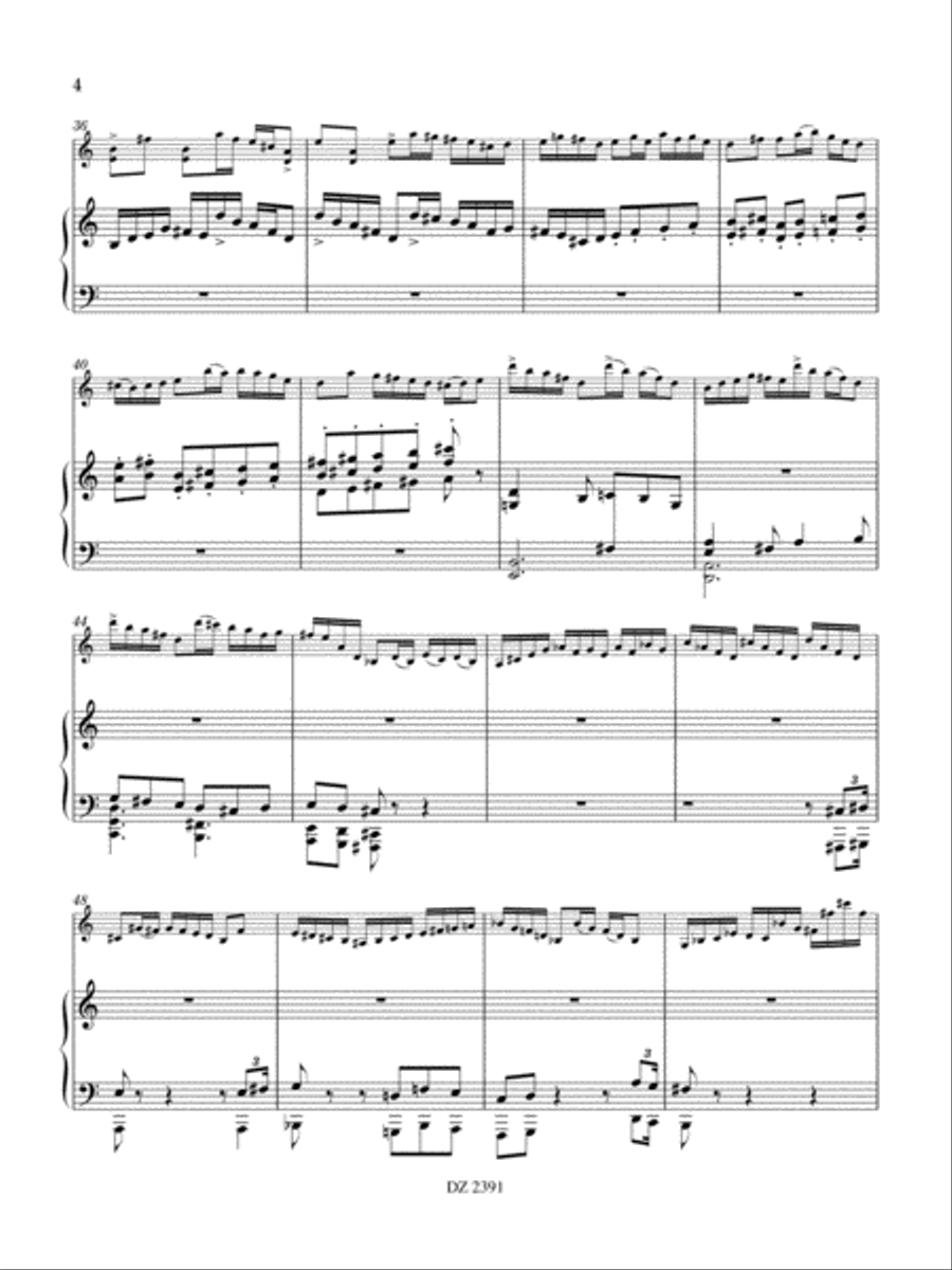 Passacaille & Toccata Harp scores gallery preview page 4