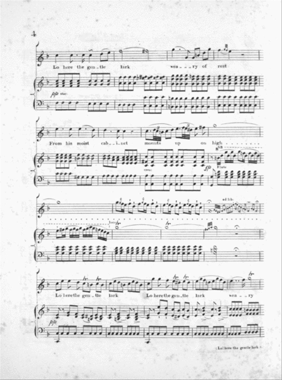 Lo Here the Gentle Lark Voice scores gallery preview page 4