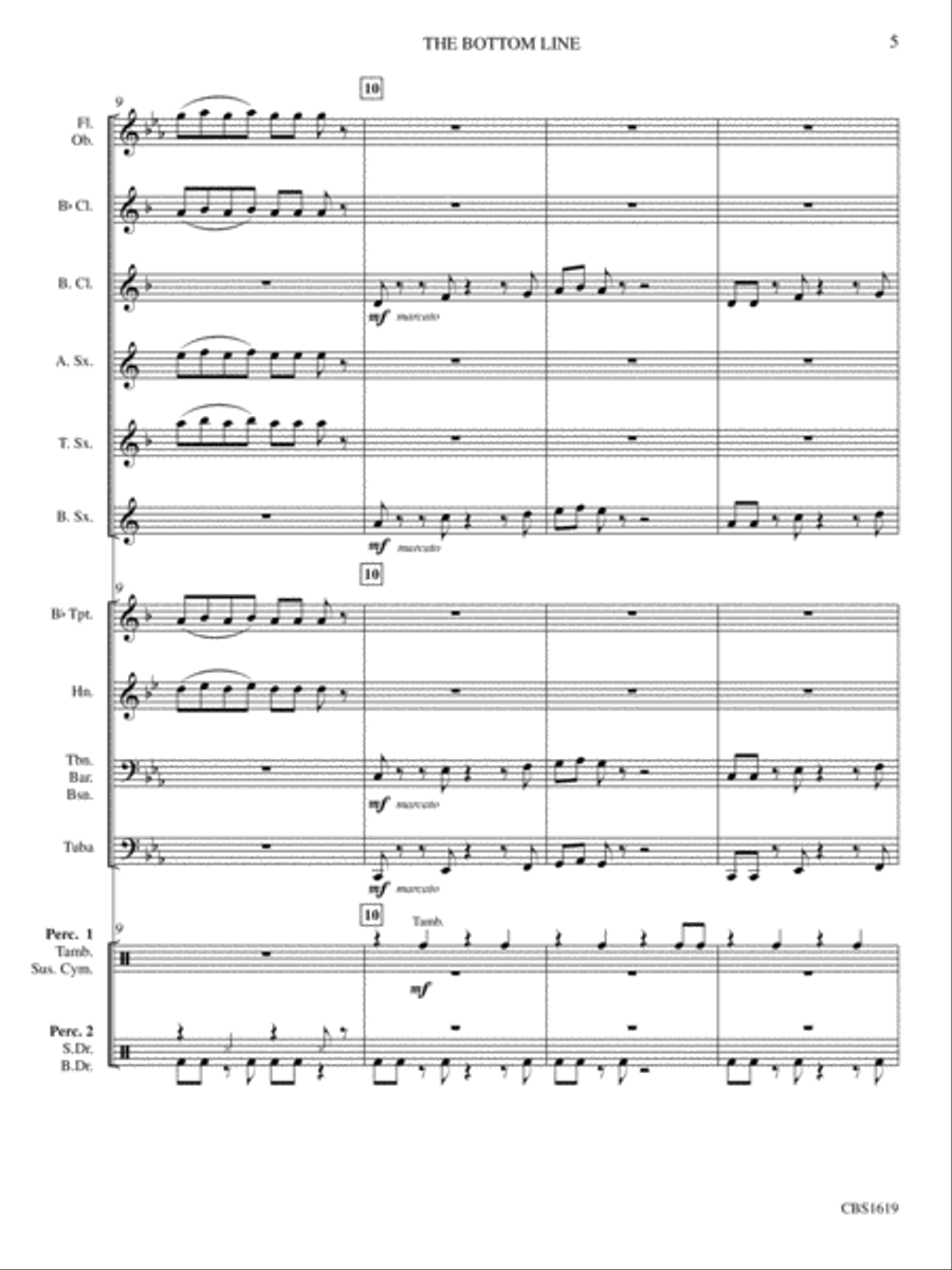 The Bottom Line Concert Band scores gallery preview page 6