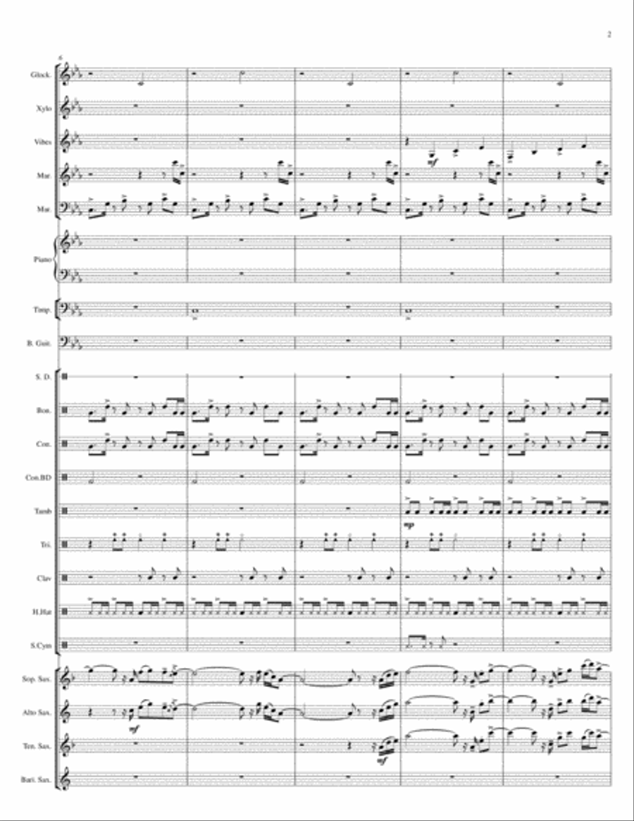 Night Life Saxophone scores gallery preview page 3