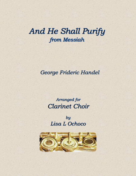 And He Shall Purify from Messiah for Clarinet Choir image number null