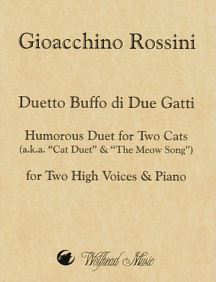 Book cover for Duetto Buffo di Due Gatti / Humorous Duet for Two Cats
