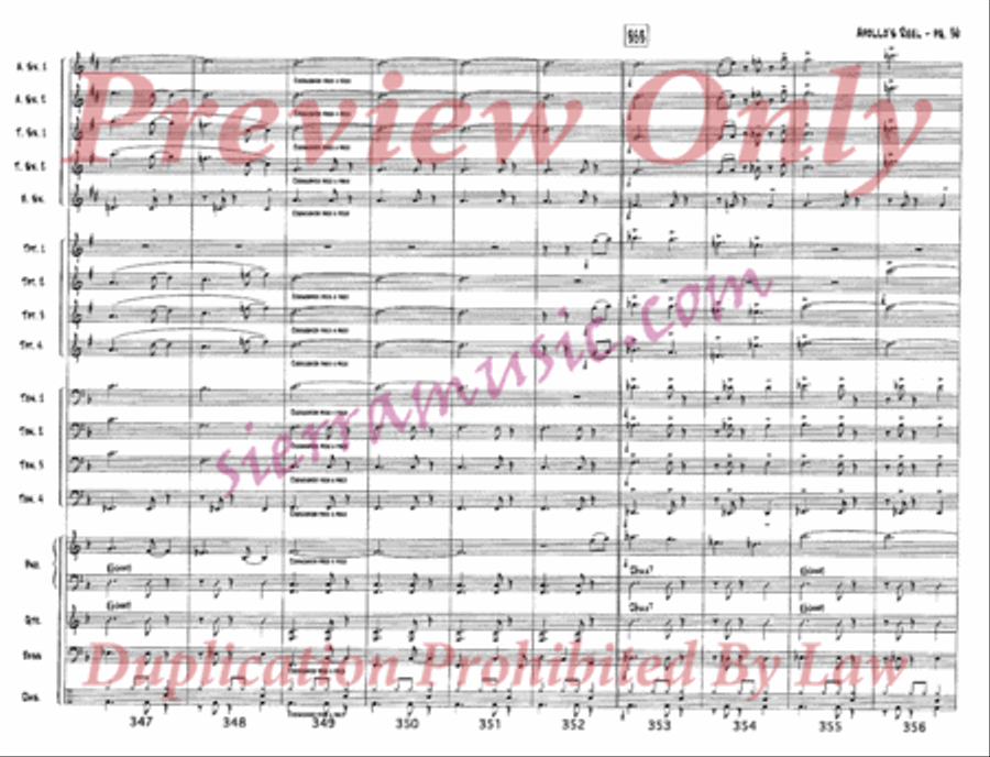 Apollo's Reel Jazz Ensemble scores gallery preview page 37