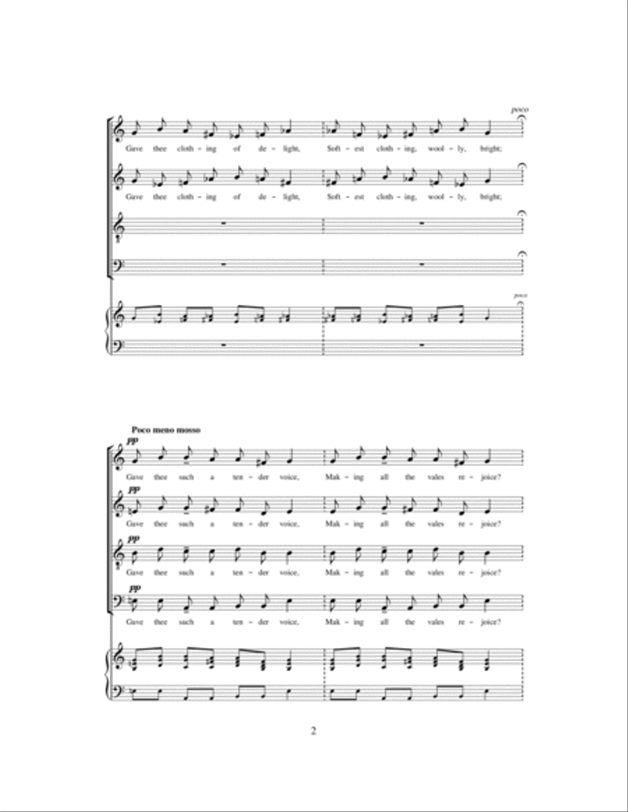 The Lamb The Lamb Choir scores gallery preview page 2