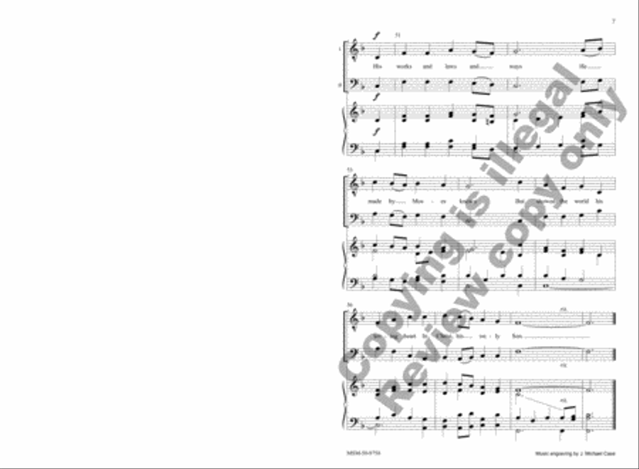 Oh, Bless the Lord, My Soul 3-Part scores gallery preview page 7