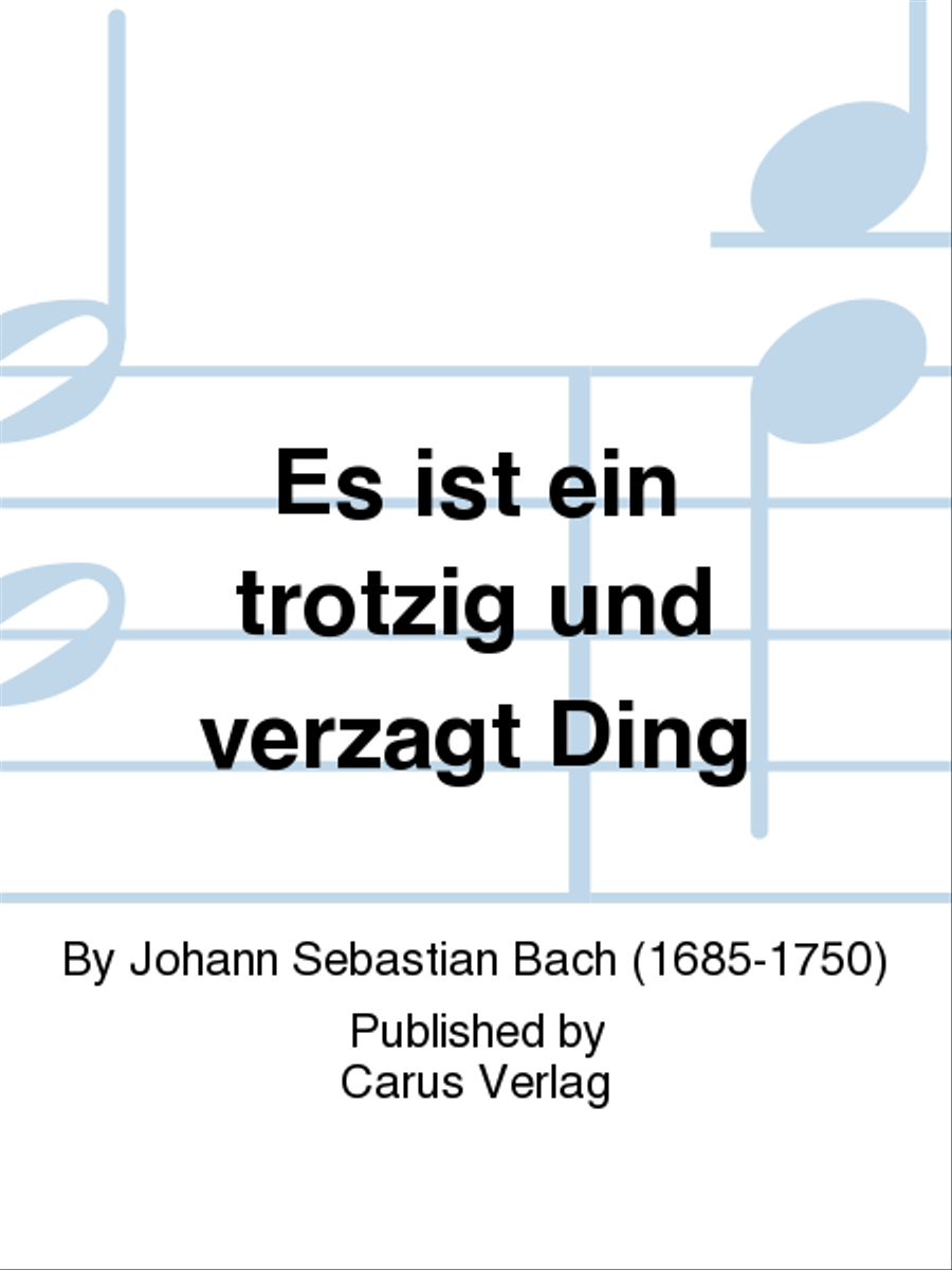 The heart is wicked, defiant and deceitful (Es ist ein trotzig und verzagt Ding) Voice scores gallery preview page 1